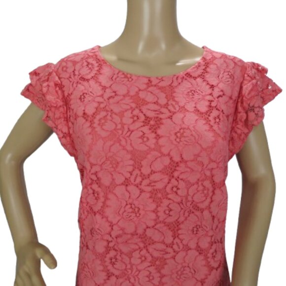 Charles Henry Lace Shift Dress - Picture 2 of 7